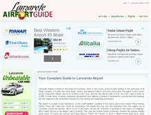 Tablet Screenshot of airportlanzarote.com